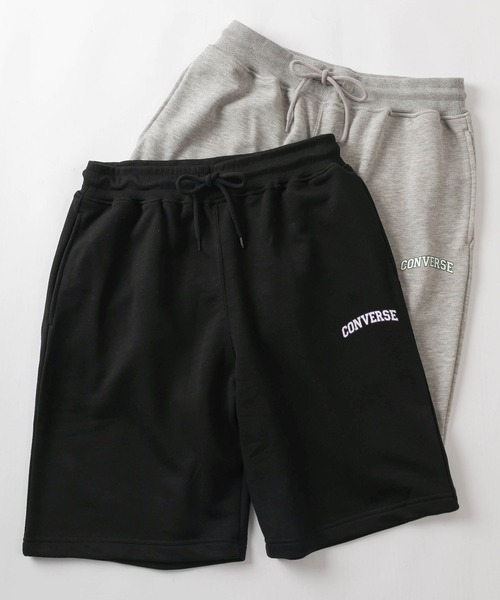 CONVERSE(コンバース)の「【CONVERSE/コンバース】ヘビーウエイト ワンポイントロゴプリント スウェットハーフパンツ/ショートパンツ/定番/ユニセックス(その他パンツ・レディース・グリーン/マスタード/ネイビー/ブラック/グレー/アッシュグレー・M/L/XL)」の2枚目の写真