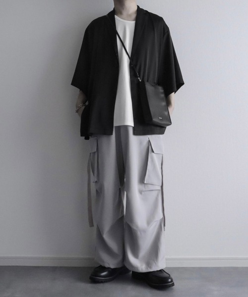 NILWAY（ニルウェイ）の「オーバーサイズサイドスリットテーラードジャケット（テーラードジャケット・メンズ・ブラック/アッシュグレー/ネイビー・SMALL/LARGE/MEDIUM）」の5枚目の写真