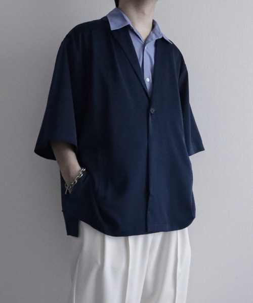 NILWAY（ニルウェイ）の「オーバーサイズサイドスリットテーラードジャケット（テーラードジャケット・メンズ・ブラック/アッシュグレー/ネイビー・SMALL/LARGE/MEDIUM）」の20枚目の写真