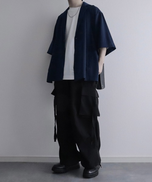 NILWAY（ニルウェイ）の「オーバーサイズサイドスリットテーラードジャケット（テーラードジャケット・メンズ・ブラック/アッシュグレー/ネイビー・SMALL/LARGE/MEDIUM）」の21枚目の写真