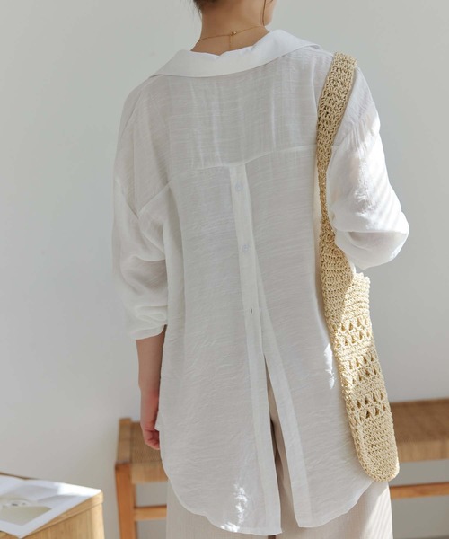 15000円♡ スコットクラブ購入 バックボタン シアーシャツ 15000円♡ スコットクラブ購入 バックボタン シアーシャツ