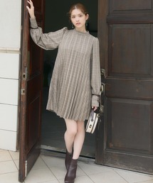 フェミニン グレンチェック」に該当するワンピースファッション
