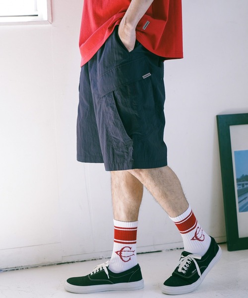 CHARI&CO（チャリアンドコー）の「【CHARI&CO SAFE RIDE for BAYFLOW】カーゴショーツ（その他パンツ・メンズ・カーキ/ネイビー・LARGE/MEDIUM）」の2枚目の写真