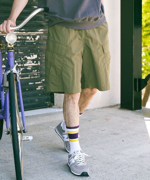 CHARI&CO（チャリアンドコー）の「【CHARI&CO SAFE RIDE for BAYFLOW】カーゴショーツ（その他パンツ・メンズ・カーキ/ネイビー・LARGE/MEDIUM）」の3枚目の写真