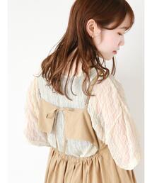 ehka sopo | 波シアーショート丈カットソー(Tシャツ/カットソー)