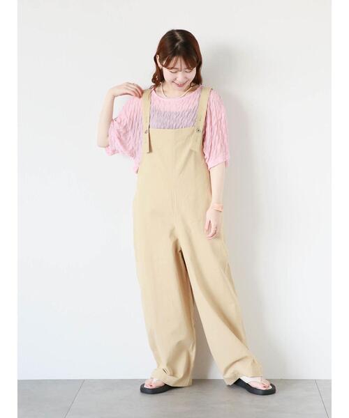 ehka sopo（エヘカソポ）の「波シアーショート丈カットソー（Tシャツ/カットソー・レディース・ピンク/ブラック/グレー/キナリ・F）」の18枚目の写真