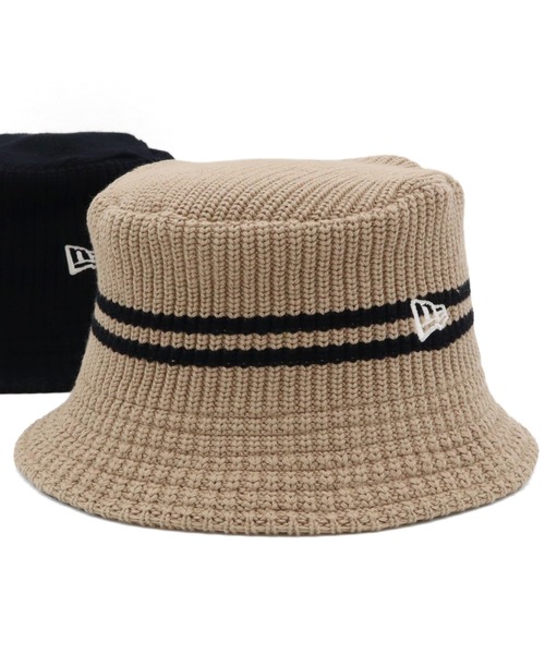 NEW ERA（ニューエラ）の「ニューエラ バケットハット ニットバケハ ONSPOTZ別注（ハット・メンズ・ブラック/ベージュ/グレー/ブラック系・M/L）」の5枚目の写真