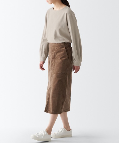 無印良品（ムジルシリョウヒン）の「両面起毛フランネル長袖ブラウス（シャツ/ブラウス・レディース・ネイビー系/オフホワイト/ダークグリーン/グレー系その他3/ブラック系4/ベージュ・S/XXL/M/XL/L/XS）」の16枚目の写真