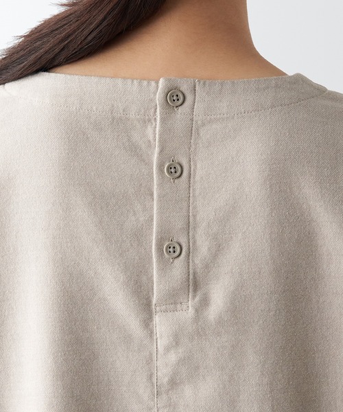 無印良品（ムジルシリョウヒン）の「両面起毛フランネル長袖ブラウス（シャツ/ブラウス・レディース・ネイビー系/オフホワイト/ダークグリーン/グレー系その他3/ブラック系4/ベージュ・S/XXL/M/XL/L/XS）」の21枚目の写真