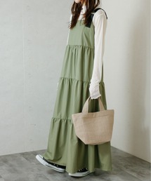 Per sist ence/パーシエンス ナイロンティアードワンピース