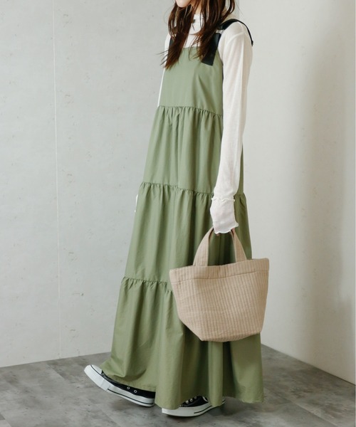 【セール】Per sist ence/パーシエンス ナイロンティアードワンピース（ワンピース）｜Per sist ence（パーシエンス）