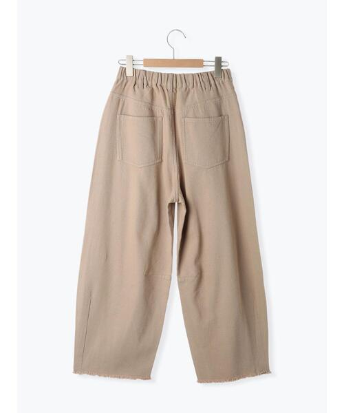 Samansa Mos2(サマンサ モスモス)の「ツイル裾フリンジカーブパンツ(その他パンツ・レディース・ベージュ・F)」の4枚目の写真
