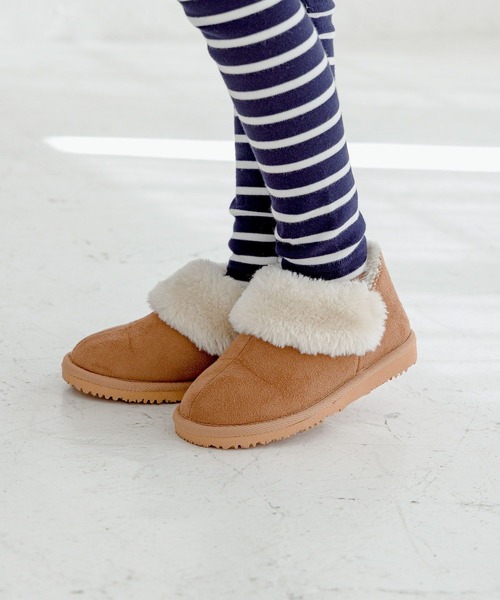 BAYFLOW（ベイフロー）の「[軽くてあったか♪]ボアショートブーツ（KIDS）（ブーツ・キッズ・ベージュ/ブラウン/ブラック・17.0cm/18.0cm/19.0cm/20.0cm/21.0cm/22.0cm/23.0cm）」の12枚目の写真