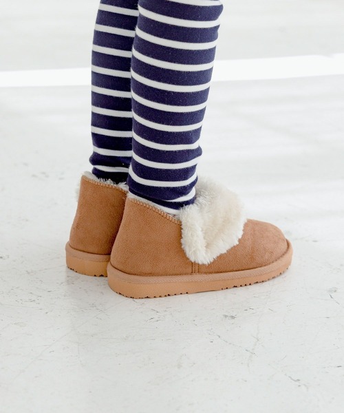 BAYFLOW（ベイフロー）の「[軽くてあったか♪]ボアショートブーツ（KIDS）（ブーツ・キッズ・ベージュ/ブラウン/ブラック・17.0cm/18.0cm/19.0cm/20.0cm/21.0cm/22.0cm/23.0cm）」の13枚目の写真