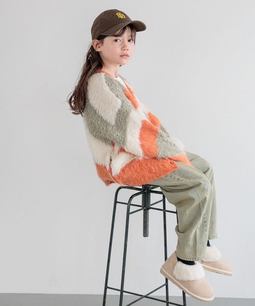 BAYFLOW（ベイフロー）の「[軽くてあったか♪]ボアショートブーツ（KIDS）（ブーツ・キッズ・ベージュ/ブラウン/ブラック・17.0cm/18.0cm/19.0cm/20.0cm/21.0cm/22.0cm/23.0cm）」の6枚目の写真