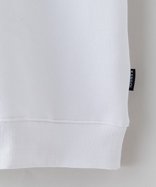KANGOL(カンゴール)の「【KANGOL/カンゴール】ビッグシルエット ワンポイントロゴ刺繍 裏起毛 ハーフジップスウェット トレーナー フロントジップ(スウェット・メンズ・ブルー/グレー/ホワイト/ダークグリーン・MEDIUM/LARGE/X-LARGE)」の16枚目の写真