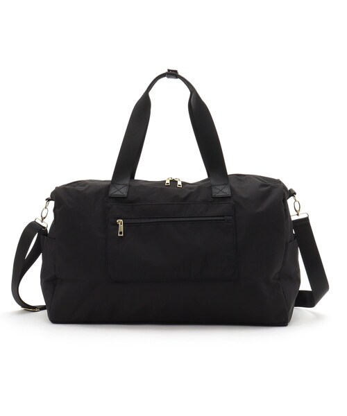 SHOO・LA・RUE(シューラルー)の「◆【撥水】ビッグボストンバッグ【キャリーオン】(ボストンバッグ・レディース・ブラック/ベージュ・00)」の2枚目の写真