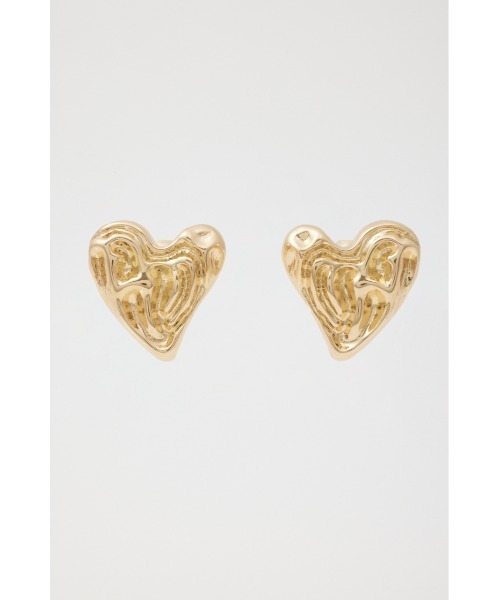 SLY(スライ)の「HEART EARRINGS ハート イヤリング(イヤリング・レディース・シルバー/ゴールド・FREE)」の2枚目の写真