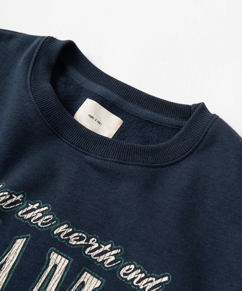 make a ray!(メイク ア レイ!)の「【0】CHRISTOPHER&BAHAMAS ヴィンテージ加工 カレッジロゴプリント スウェット/ビッグシルエット(スウェット・レディース・チャコールグレー/アッシュグレー/オートミール/ブラック系その他/グレー/シルバーグレー/ブラック/ネイビー・M/L/XL)」の22枚目の写真