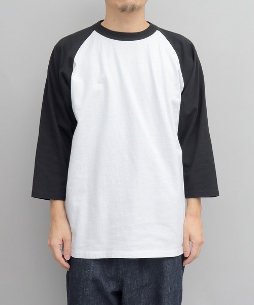 Goodwear（グッドウェア）の「＜A.M.S.別注＞ USAコットン ラグラン 七分袖 ロングスリーブ Tシャツ ルーズシルエット（Tシャツ/カットソー・メンズ・ホワイト系その他4/ホワイト系その他3/グレー系その他/グレー系その他2/ホワイト系その他2/ホワイト系その他・L/XL/M）」の15枚目の写真