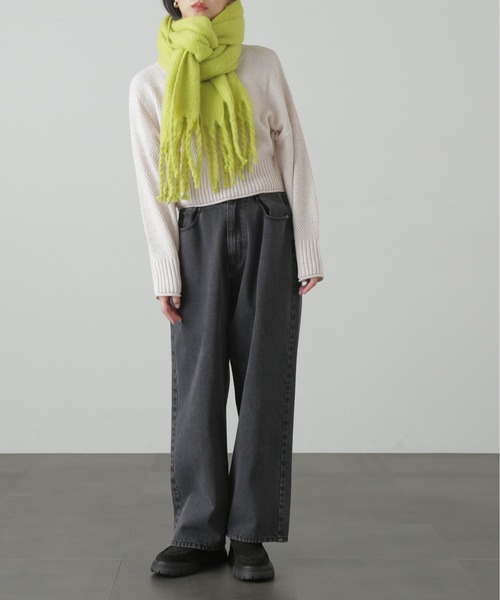 FREE'S MART（フリーズマート）の「◆無地ブークレストール（ストール/ショール・レディース・イエロー/ブルー/ホワイト/ダークグレー・ﾌﾘ-/FREE）」の17枚目の写真