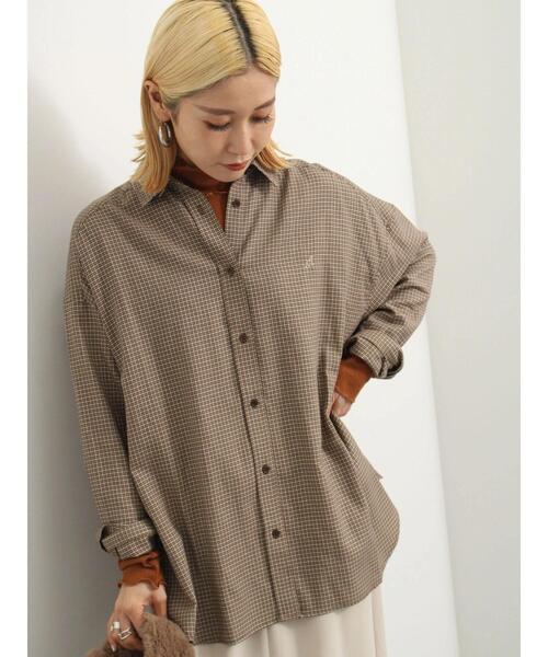 Samansa Mos2 blue（サマンサモスモスブルー）の「シアーリブハイネックロンT（Tシャツ/カットソー・レディース・ブラック/キナリ/キャメル/ブルー・F）」の9枚目の写真