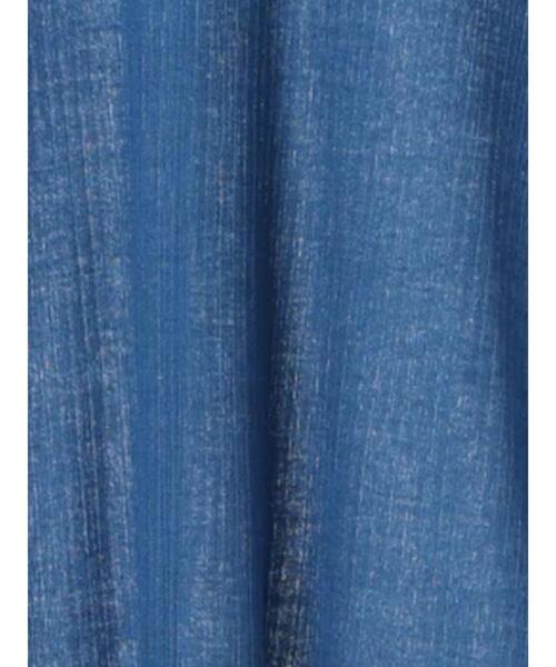 Samansa Mos2 blue（サマンサモスモスブルー）の「シアーリブハイネックロンT（Tシャツ/カットソー・レディース・ブラック/キナリ/キャメル/ブルー・F）」の12枚目の写真