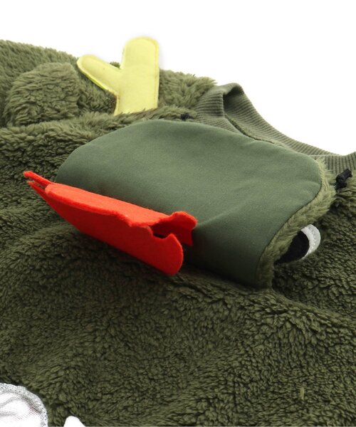 BIT'Z（ビッツ）の「ドラゴンなりきりトレーナー（スウェット・キッズ・オレンジ/カーキ・80/90/95/100/110/120）」の13枚目の写真