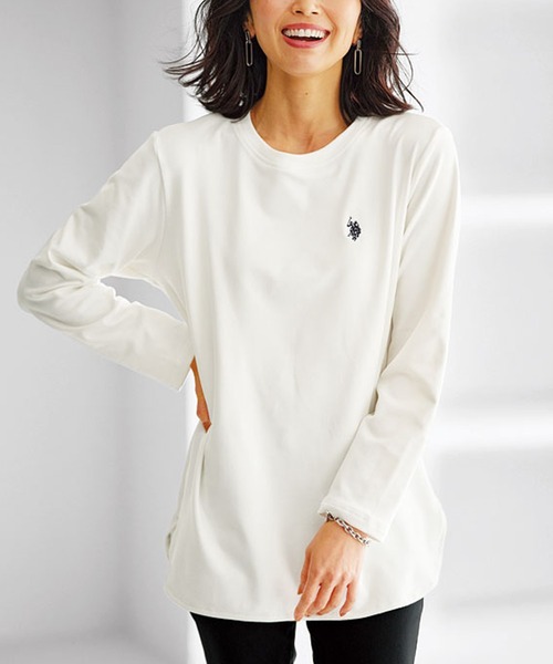 U.S. POLO ASSN.(ユーエスポロアッスン)の「<USPA>チュニックアンサンブル(アンサンブル・レディース・ブルー系その他/チャコール・MEDIUM/LARGE/X-LARGE)」の3枚目の写真