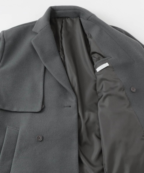 SENSE OF PLACE by URBAN RESEARCH(センスオブプレイスバイアーバンリサーチ)の「『わたべ×SOP』ダブルロングコート(チェスターコート・メンズ・ブラック/グレー・MEDIUM/LARGE)」の12枚目の写真