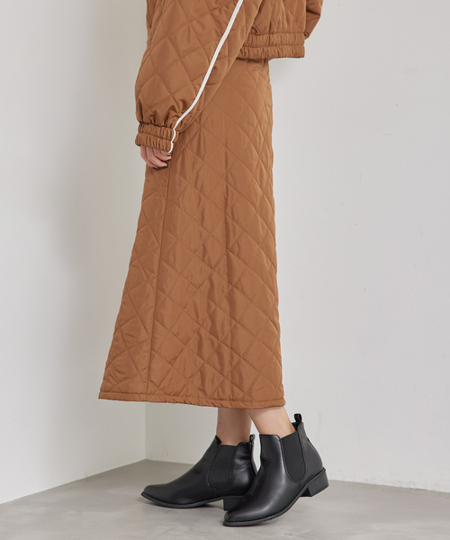 Jayro（ジャイロ）の「キルテイング中綿SK（スカート・レディース・カーキ/キャメル/ベージュ・M）」の14枚目の写真