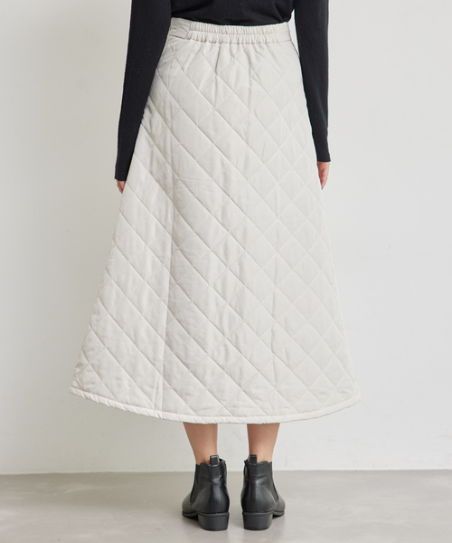 Jayro（ジャイロ）の「キルテイング中綿SK（スカート・レディース・カーキ/キャメル/ベージュ・M）」の20枚目の写真