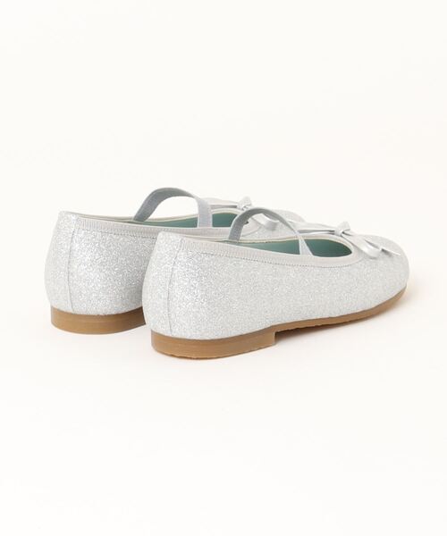 HAKKA KIDS（ハッカキッズ）の「[フォーマル対応]バレエシューズ（バレエシューズ・キッズ・A/ピンク/シルバー・16.0cm/17.0cm/18.0cm）」の4枚目の写真