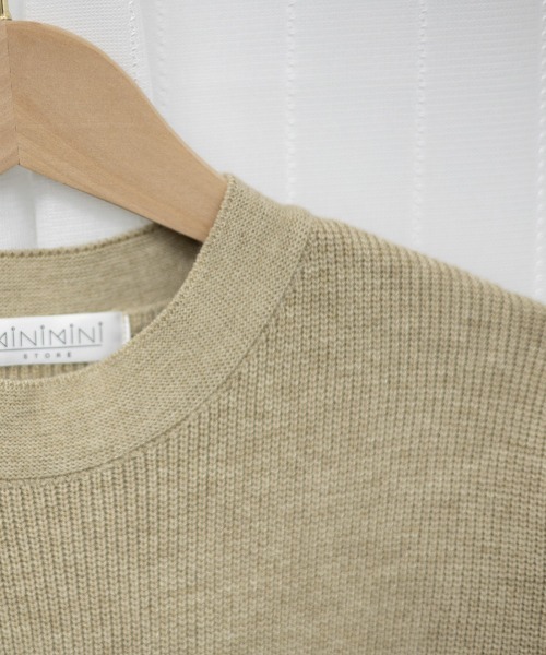 Miniministore（ミニミニストア）の「ニットワンピース ミニ丈 裾フレアワンピ（ワンピース・レディース・ベージュ/ブラック/ブラウン・フリー）」の16枚目の写真