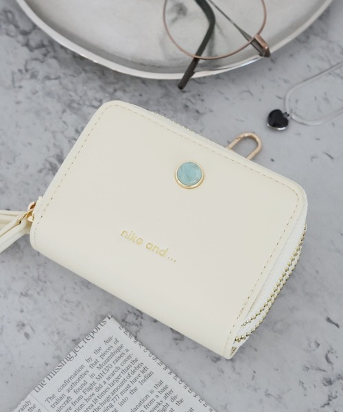 niko and...（ニコアンド）の「オリジナル天然石マルチケース（ポーチ・レディース・ブラック/ブラウン/ピンク/ホワイト・0）」の2枚目の写真