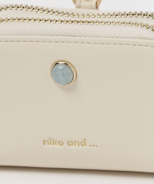 niko and...（ニコアンド）の「オリジナル天然石マルチケース（ポーチ・レディース・ブラック/ブラウン/ピンク/ホワイト・0）」の8枚目の写真