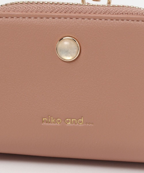 niko and...（ニコアンド）の「オリジナル天然石マルチケース（ポーチ・レディース・ブラック/ブラウン/ピンク/ホワイト・0）」の9枚目の写真