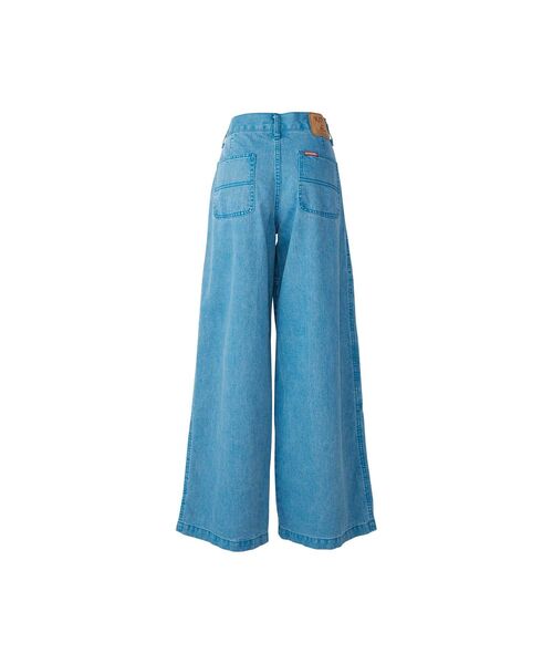 新品ヒステリックグラマーワイドレッグデニムパンツ VIXEN GIRL ワイドデニムパンツ|HYSTERIC GLAMOUR WOMEN