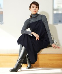 ICB（アイシービー）の「【洗える】リヨセルスパンサテン キャミソールワンピース（ドレス）」