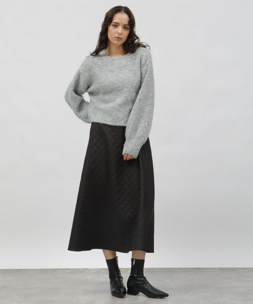 LAKOLE（ラコレ）の「3ゲージラメブークレプルオーバー / 995789（ニット/セーター・レディース・オレンジ/ライトブルー/グレー・MEDIUM/SMALL）」の12枚目の写真