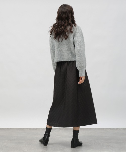 LAKOLE（ラコレ）の「3ゲージラメブークレプルオーバー / 995789（ニット/セーター・レディース・オレンジ/ライトブルー/グレー・MEDIUM/SMALL）」の14枚目の写真