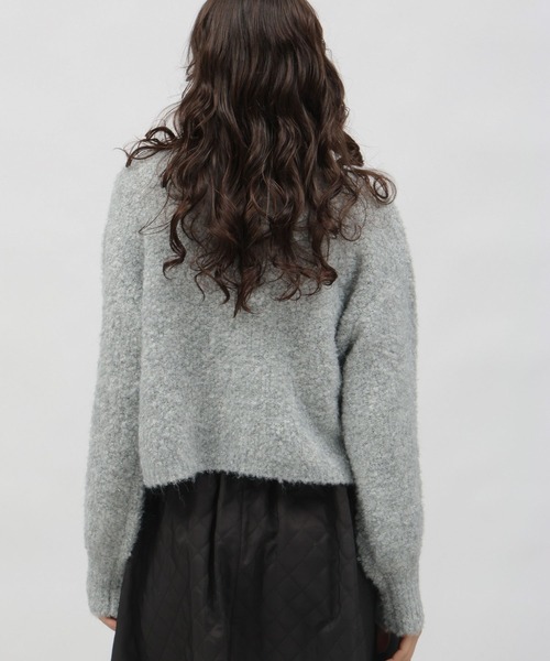 LAKOLE（ラコレ）の「3ゲージラメブークレプルオーバー / 995789（ニット/セーター・レディース・オレンジ/ライトブルー/グレー・MEDIUM/SMALL）」の17枚目の写真