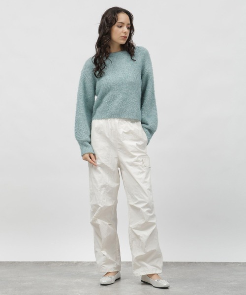 LAKOLE（ラコレ）の「3ゲージラメブークレプルオーバー / 995789（ニット/セーター・レディース・オレンジ/ライトブルー/グレー・MEDIUM/SMALL）」の18枚目の写真