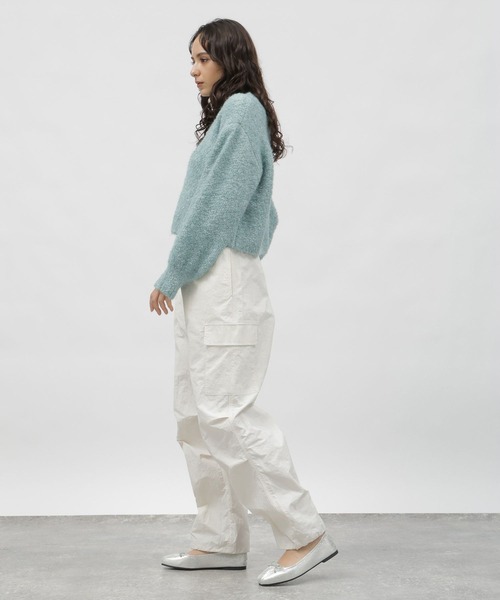 LAKOLE（ラコレ）の「3ゲージラメブークレプルオーバー / 995789（ニット/セーター・レディース・オレンジ/ライトブルー/グレー・MEDIUM/SMALL）」の19枚目の写真