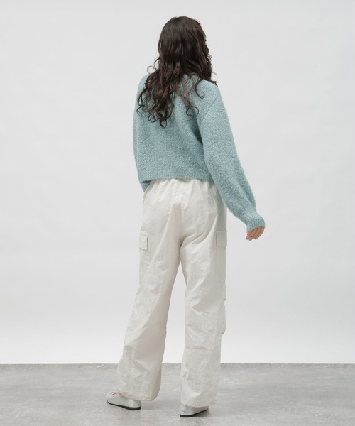 LAKOLE（ラコレ）の「3ゲージラメブークレプルオーバー / 995789（ニット/セーター・レディース・オレンジ/ライトブルー/グレー・MEDIUM/SMALL）」の20枚目の写真