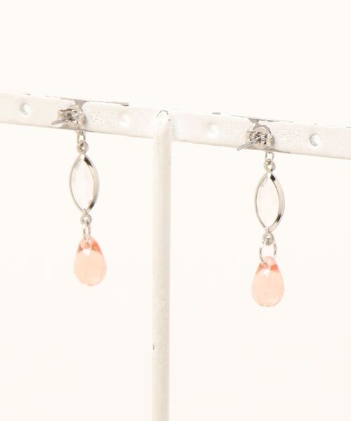 tone（トーン）の「【-lensa-】シルバー×ピンクのシンプルピアス(MA)（ピアス（両耳用）・レディース・シルバー・FREE）」の6枚目の写真