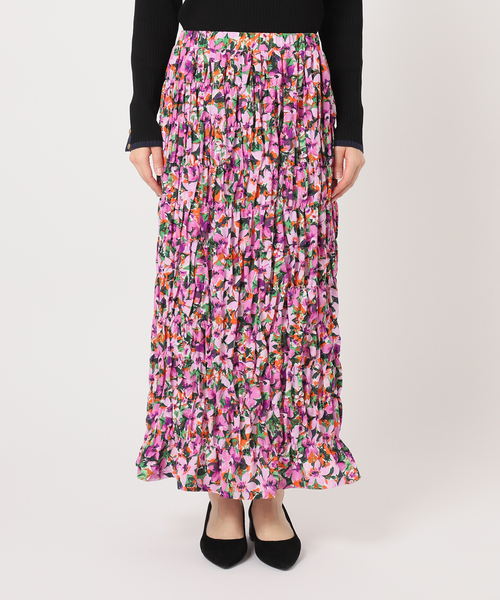 Gleamy/グリーミー】フラワープリントスカート2（スカート）｜B.C