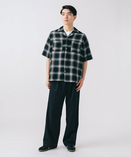 BEAMS HEART（ビームスハート）の「シアー オンブレーチェック シャツ（シャツ/ブラウス・メンズ・ネイビー/ブラック・LARGE/MEDIUM/SMALL）」の3枚目の写真