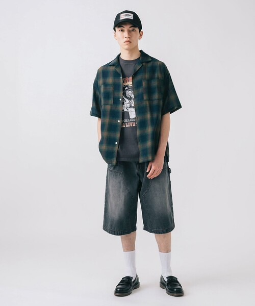 BEAMS HEART（ビームスハート）の「シアー オンブレーチェック シャツ（シャツ/ブラウス・メンズ・ネイビー/ブラック・LARGE/MEDIUM/SMALL）」の9枚目の写真