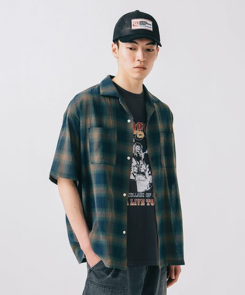 BEAMS HEART（ビームスハート）の「シアー オンブレーチェック シャツ（シャツ/ブラウス・メンズ・ネイビー/ブラック・LARGE/MEDIUM/SMALL）」の11枚目の写真